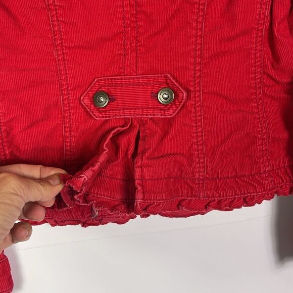 LOFT red, corduroy jacket, size 2 petite - Picture 9 of 13